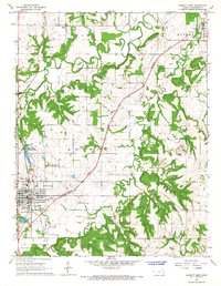 Download a high-resolution, GPS-compatible USGS topo map for Garnett East, KS (1967 edition)
