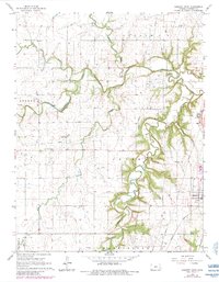 Download a high-resolution, GPS-compatible USGS topo map for Garnett West, KS (1983 edition)