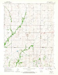 Download a high-resolution, GPS-compatible USGS topo map for Geneva, KS (1967 edition)