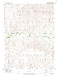Download a high-resolution, GPS-compatible USGS topo map for Glade SW, KS (1974 edition)
