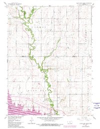 Download a high-resolution, GPS-compatible USGS topo map for Glen Elder North, KS (1980 edition)