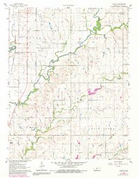Download a high-resolution, GPS-compatible USGS topo map for Gordon, KS (1984 edition)