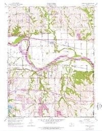 Download a high-resolution, GPS-compatible USGS topo map for Grantville, KS (1976 edition)