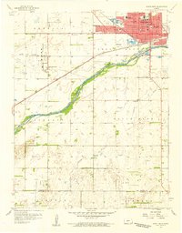 Download a high-resolution, GPS-compatible USGS topo map for Great Bend, KS (1959 edition)
