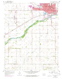 preview thumbnail of historical topo map of Great Bend, KS in 1958