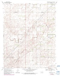 Download a high-resolution, GPS-compatible USGS topo map for Greensburg NE, KS (1984 edition)
