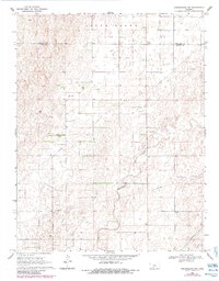 Download a high-resolution, GPS-compatible USGS topo map for Greensburg NW, KS (1984 edition)
