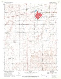 Download a high-resolution, GPS-compatible USGS topo map for Greensburg, KS (1971 edition)