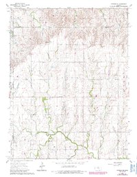 Download a high-resolution, GPS-compatible USGS topo map for Gypsum SE, KS (1985 edition)