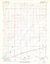 preview thumbnail of historical topo map of Gray County, KS in 1969