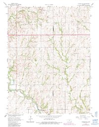 Download a high-resolution, GPS-compatible USGS topo map for Hanover SE, KS (1983 edition)