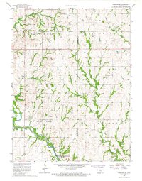Download a high-resolution, GPS-compatible USGS topo map for Hanover SE, KS (1967 edition)