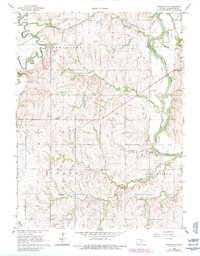 Download a high-resolution, GPS-compatible USGS topo map for Hanover SW, KS (1983 edition)