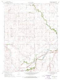preview thumbnail of historical topo map of Hodgeman County, KS in 1970