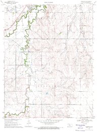 Download a high-resolution, GPS-compatible USGS topo map for Hanston, KS (1971 edition)