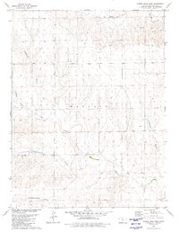 Download a high-resolution, GPS-compatible USGS topo map for Harris Draw East, KS (1980 edition)