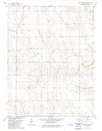 Download a high-resolution, GPS-compatible USGS topo map for Harris Draw West, KS (1980 edition)