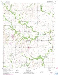 Download a high-resolution, GPS-compatible USGS topo map for Harris, KS (1983 edition)