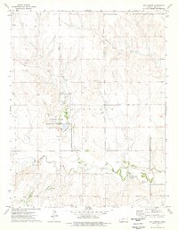 Download a high-resolution, GPS-compatible USGS topo map for Hay Canyon, KS (1976 edition)