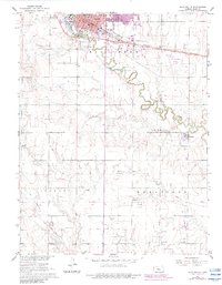 Download a high-resolution, GPS-compatible USGS topo map for Hays South, KS (1983 edition)