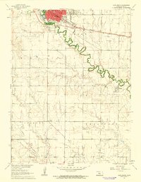Download a high-resolution, GPS-compatible USGS topo map for Hays South, KS (1962 edition)