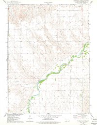 preview thumbnail of historical topo map of Cheyenne County, KS in 1976