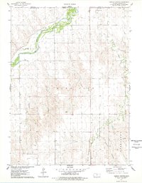 preview thumbnail of historical topo map of Cheyenne County, KS in 1976