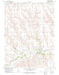 Download a high-resolution, GPS-compatible USGS topo map for Herndon, KS (1979 edition)
