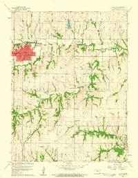 Download a high-resolution, GPS-compatible USGS topo map for Holton, KS (1961 edition)