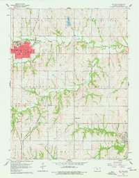 Download a high-resolution, GPS-compatible USGS topo map for Holton, KS (1977 edition)