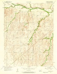 Download a high-resolution, GPS-compatible USGS topo map for Holyrood NE, KS (1958 edition)