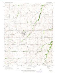 Download a high-resolution, GPS-compatible USGS topo map for Hope, KS (1965 edition)