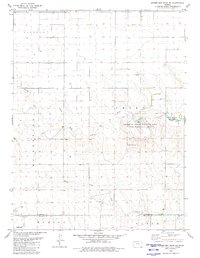 Download a high-resolution, GPS-compatible USGS topo map for Horsethief Draw NE, KS (1980 edition)