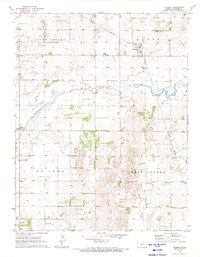 Download a high-resolution, GPS-compatible USGS topo map for Hudson, KS (1972 edition)