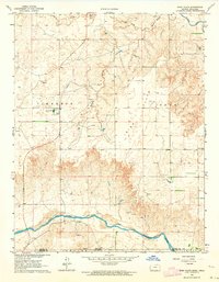 Download a high-resolution, GPS-compatible USGS topo map for Irish Flats, KS (1964 edition)