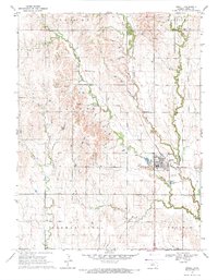 Download a high-resolution, GPS-compatible USGS topo map for Jewell, KS (1971 edition)