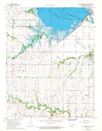 Download a high-resolution, GPS-compatible USGS topo map for John Redmond Dam, KS (1968 edition)