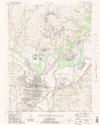 preview thumbnail of historical topo map of Junction City, KS in 1982