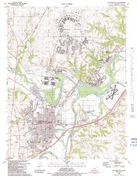 Download a high-resolution, GPS-compatible USGS topo map for Junction City, KS (1982 edition)