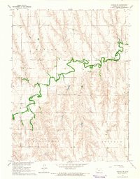Download a high-resolution, GPS-compatible USGS topo map for Kanona NE, KS (1966 edition)