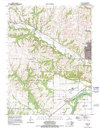 Download a high-resolution, GPS-compatible USGS topo map for Keats, KS (1995 edition)