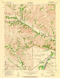 Download a high-resolution, GPS-compatible USGS topo map for Keats, KS (1958 edition)