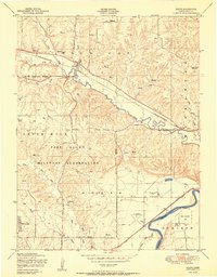 Download a high-resolution, GPS-compatible USGS topo map for Keats, KS (1950 edition)