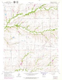 preview thumbnail of historical topo map of Butler County, KS in 1964