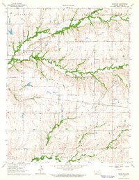 Download a high-resolution, GPS-compatible USGS topo map for Keighley, KS (1965 edition)