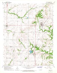 Download a high-resolution, GPS-compatible USGS topo map for Kincaid, KS (1967 edition)