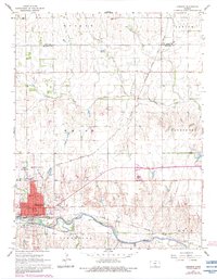 Download a high-resolution, GPS-compatible USGS topo map for Kingman, KS (1983 edition)