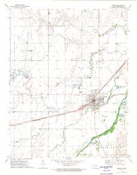 Download a high-resolution, GPS-compatible USGS topo map for Kinsley, KS (1974 edition)