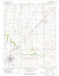 Download a high-resolution, GPS-compatible USGS topo map for Kiowa, KS (1975 edition)
