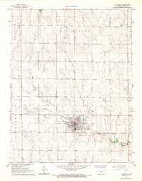 Download a high-resolution, GPS-compatible USGS topo map for La Crosse, KS (1967 edition)